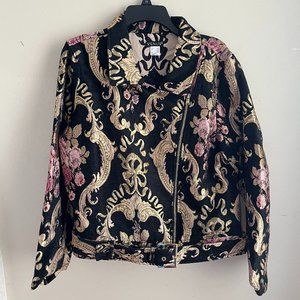 Belted Moto Cotton Jacket